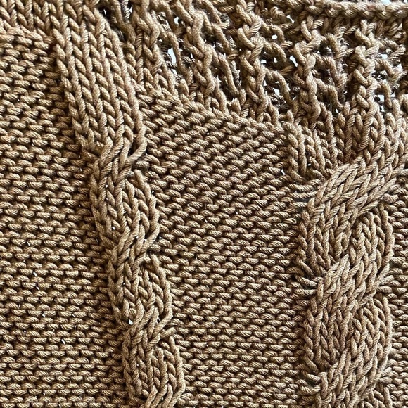 Anne Klein Plus Sz 3X 100% Cotton Cable Knit Vest Preppy Academia Old Money EUC - Picture 5 of 9